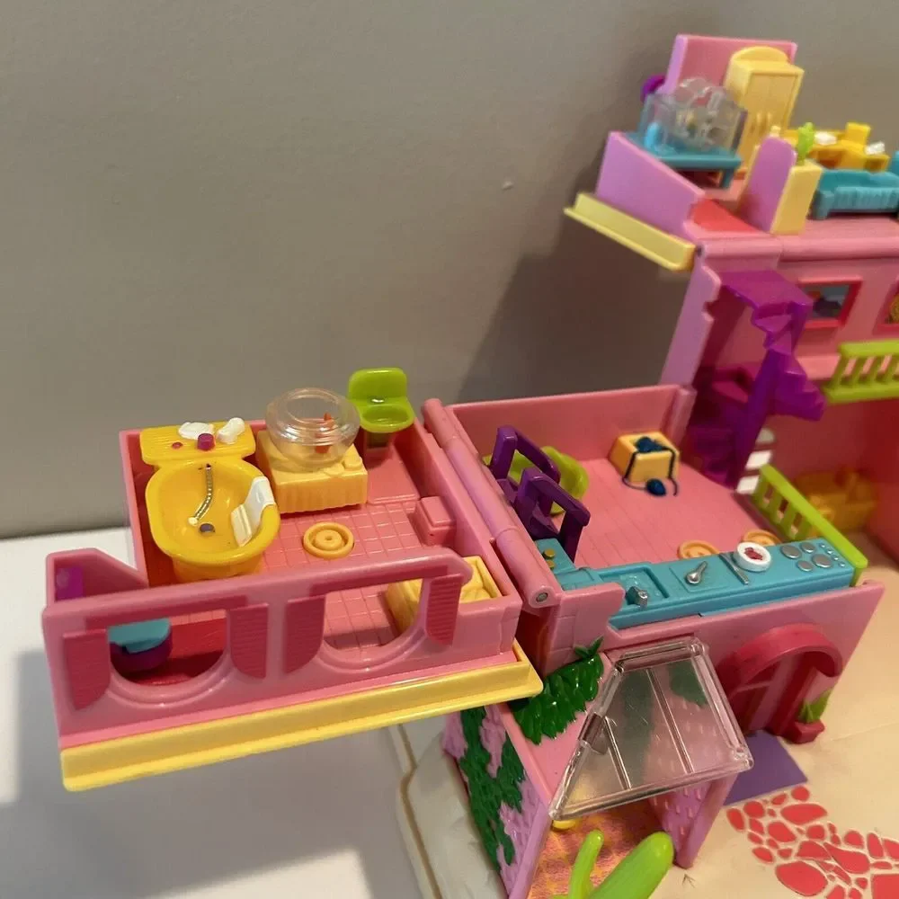 2000 Mattel Polly Pocket Pet Land Hacienda Ranch House Vintage Mattel No Figures